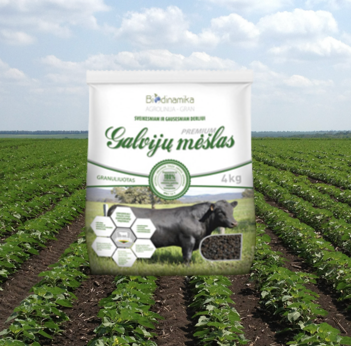 Agrolinija-Gran | Granulierte organische Düngemittel | 25 kg
