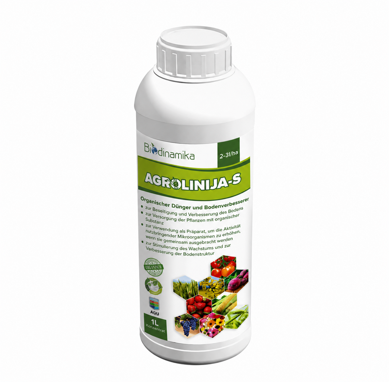 Agrolinija-S | Universaler organischer flüssiger Biodünger-Konzentrat | 1 Liter
