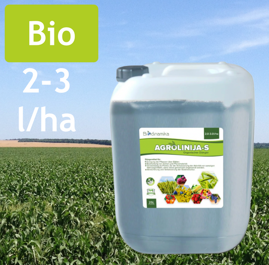 Agrolinija-S | Universaler organischer flüssiger Biodünger-Konzentrat | 25 Liter
