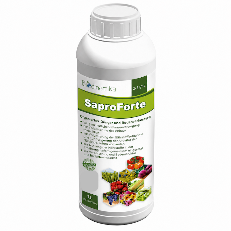 SaproForte NPK 11-4-8 | Универсален органичен течен биоминерален тор концентрат | 1 литър