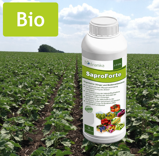 SaproForte NPK 11-4-8 | Universaler organischer flüssiger Bio-Mineraldünger Konzentrat | 1 Liter